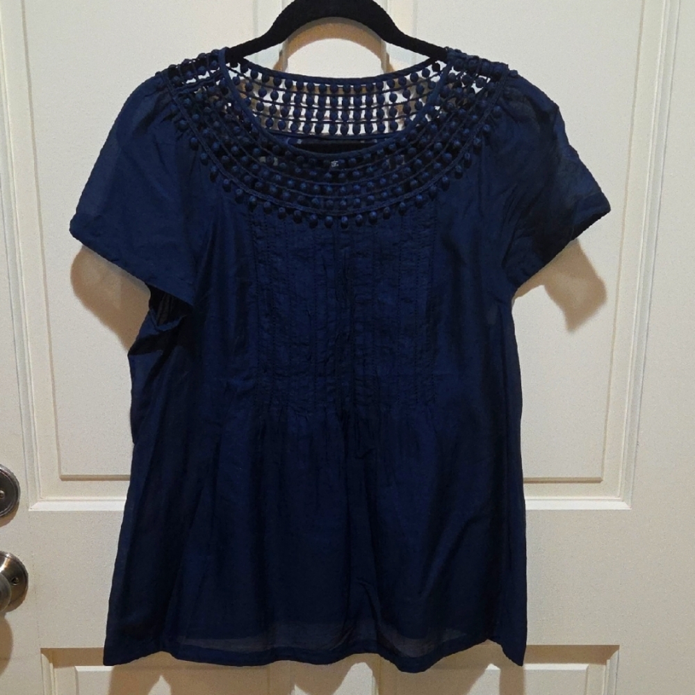 Navy Blue Women's Top